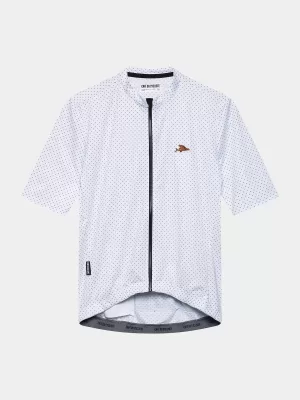 Maillot de manga corta para hombre Fleurette V2 White